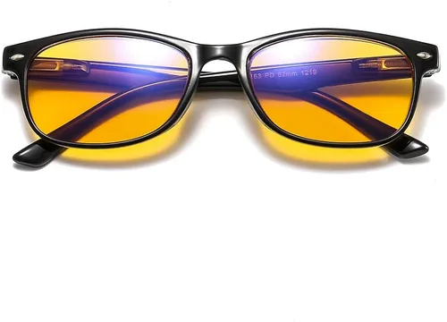 Vista 7 de 95% Blue Light Blocking Reading Glasses, Deep Orange Yellow Lens Computer Readers for Men Women with Spring Hinge