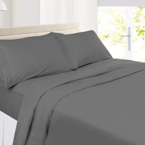 Vista 2 de Nestl Juego de sábanas tamaño individual – Juego de 4 piezas de sábanas de microfibra suave con bolsillo profundo – Sábanas y fundas de almohada