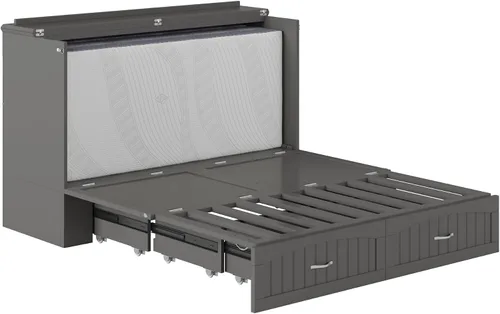 Vista 11 de AFI, Southampton Murphy - Baúl de cama Queen con colchón y cajón de 6 pulgadas, color gris