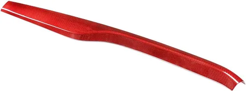 Vista 6 de 100% fibra de carbono real tablero de instrumentos decoración panel accesorios para Alfa Romeo Stelvio 2017-2020 mano izquierda Drive (rojo)