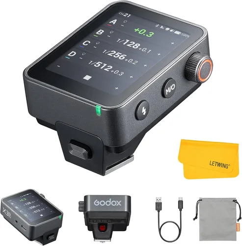 Vista 10 de GODOX X3 Pro S X3Pro-S TTL - Disparador de flash inalámbrico para Sony, transmisor de flash con pantalla táctil inalámbrica de 2.4G, compatible