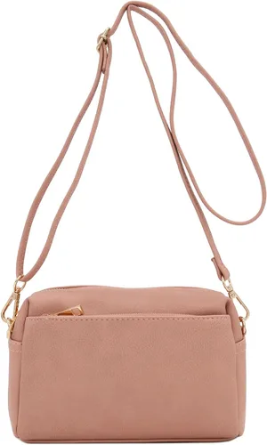Vista 46 de FashionPuzzle Triple Zip Small Crossbody Bag