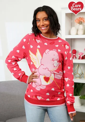 Vista 2 de Adult Love A Lot Bear Valentine's Sweater