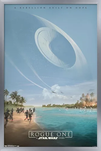 Vista 9 de Trends International Star Wars: Rogue One - Teaser Wall Poster, 14.725" x 22.375", Barnwood Framed Version