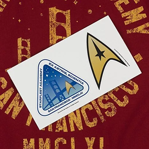 Vista 6 de Popfunk Star Trek Starfleet Academy Unisex Adult T Shirt