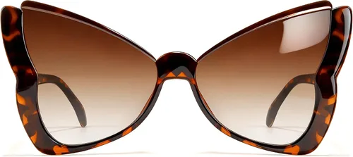Vista 9 de Chicid Lentes de sol de gran tamaño para mujer, diseño de mariposa de moda, con marco grande, protección UV400