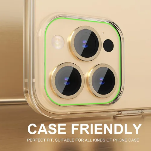 Vista 125 de Choiche Compatible para iPhone 16 Pro/iPhone 16 Pro Max Protector de Lente de Cámara, Vidrio Templado 9H Protector de Pantalla de Cubierta de Cámara