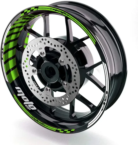 Vista 11 de MC MOTOPARTS Adhesivos para llanta de rueda 17 pulgadas Cinta adhesiva AA01 Compatible con GSX1300R GSXR1000 GSXR600 (Azul Aqua)