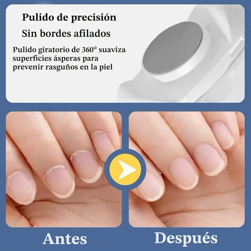 Vista 4 de Cortaúñas eléctrico, 2026 NUEVO Cortaúñas eléctrico 3 en 1 con luz LED y 3 velocidades, cortador de uñas automático silencioso de 360°