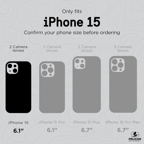Vista 2 de Pelican Shield Series - Funda para iPhone 13/14 de 6.1 pulgadas [compatible con MagSafe] [protección contra caídas de grado militar de 21 pies]
