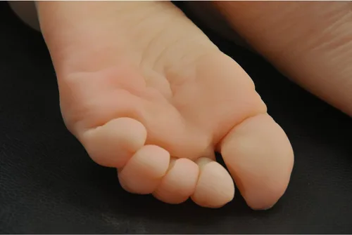 Vista 9 de 1 par de silicona Lifesize femenino maniquí exhibición pie joyería sandalia zapato calcetín exhibición arte boceto con uñas