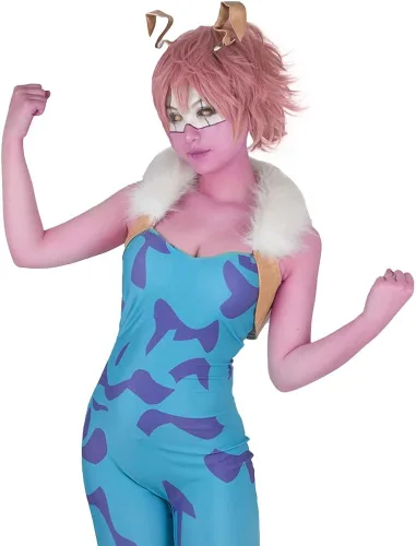 Vista 2 de miccostumes Disfraz de héroe de anime para mujer con pinzas para el pelo