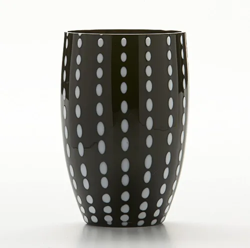 Vista 14 de Zafferano Perle - Vaso de cristal ámbar de 11 oz (juego de 2)