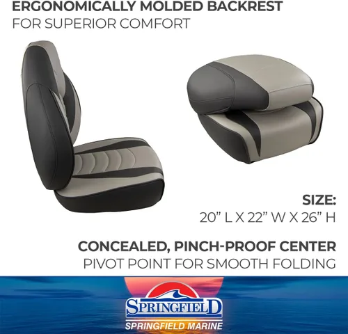 Vista 3 de Springfield 1041634-1 Fish Pro 1 Asiento carbón/gris