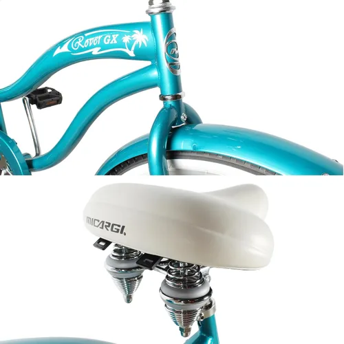 Vista 6 de MICARGI Frenos retro de 26" para bicicleta de playa Cruiser para mujer