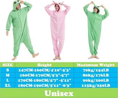 Vista 4 de III HHONS Animal Onesie Adult Women Men Halloween Pajamas Costume Cosplay Sleepwear Onesies