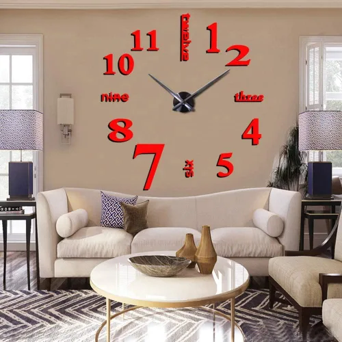 Vista 7 de FASHION in THE CITY Relojes de pared grandes sin marco en 3D, diseño moderno, para decoración DIY, superficie de espejo, para sala, dormitorio, Café