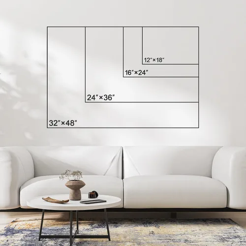 Vista 6 de SIGNFORD Lienzo impreso para pared, árboles de abedul dorados de otoño, bosque, decoración de guardería, paisaje decorativo, relajante, tranquilo