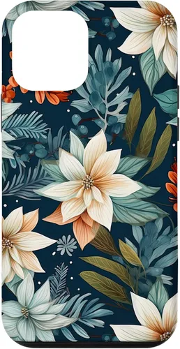 Vista 16 de iPhone 16 Aesthetic Christmas Floral Pattern Winter Flower Girl Women Case