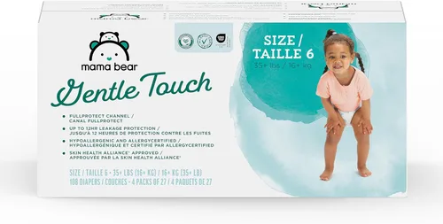 Vista 22 de Marca Amazon - Pañales Mama Bear de toque suave, talla 1, 50