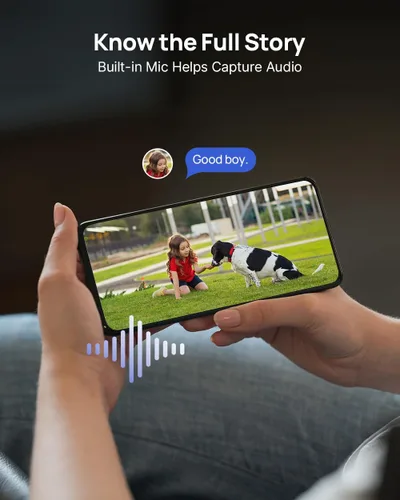 Vista 4 de ANNKE Cámara de seguridad C800 4K 8MP PoE con foco de visión nocturna a color, detección de vehículos y humanos AI, grabación 24/7 con audio, IP67