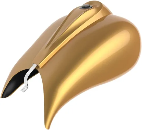 Vista 118 de Cubiertas de tanque estiradas con consola de tablero y tapa de tanque de combustible, cubiertas de combustible de galón para Harley Touring Whisky