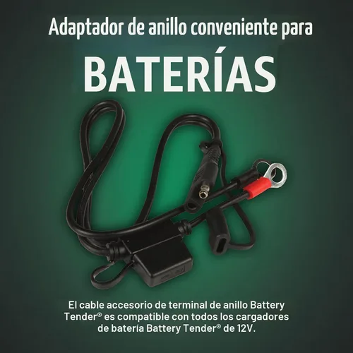 Vista 4 de Battery Tender - Arnés de terminal de anillo accesorio con cable - Adaptador de cable de 45,72 cm con desconexión rápida SAE - Fácil, rápido