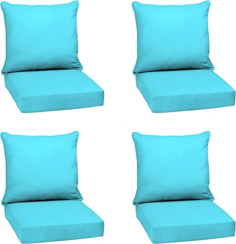 Vista 32 de Arden Outdoor Deep Seat Cushion Set, 24x24, Aqua