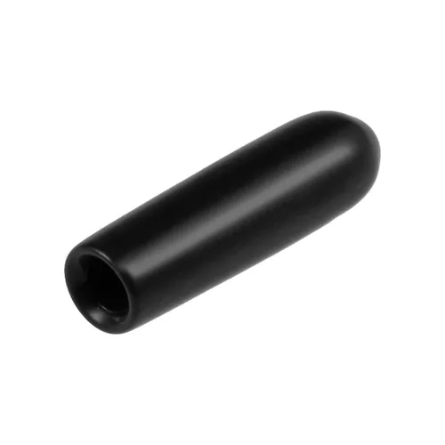 Vista 46 de uxcell 80 tapas de goma de 0.551 in de vinilo de identificación redonda tapa tapa de rosca de tornillo protectores negro