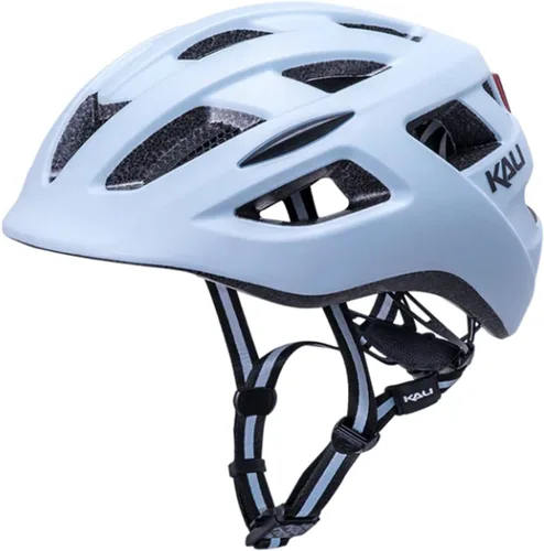 Vista 8 de Kali Protectives Central Urban Bike Helmet – Commuter Cycling Helmet with Integrated Rear Light, Dial Fit Adjustment System