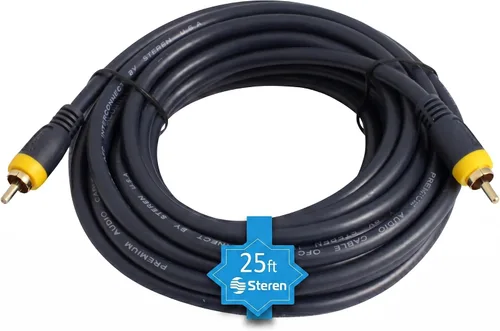 Vista 9 de STEREN Cable RCA de audio para automóvil, cables RCA, cable de subwoofer RCA, proyector de cine en casa RCA, proyector RCA, cables de audio y video