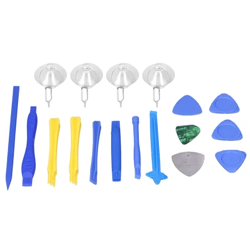 Vista 3 de Kit de herramientas de reparación de electrónica, profesional 3 en 1 apertura y juego de palanca para teléfono tableta PVC metal 19 piezas