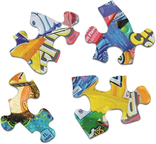 Vista 3 de Rompecabezas de Springbok con diseño de dulces, 500 piezas