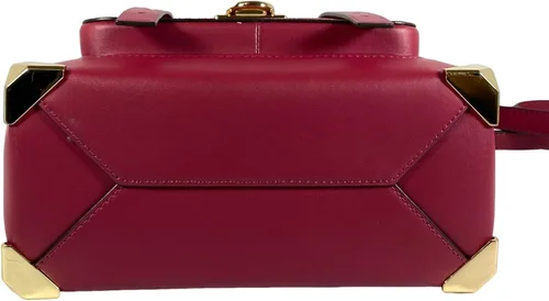 Vista 3 de Michael Kors Berry Multi Manhattan - Bolso escolar de cuero con asa superior mediana Berry RedMulti
