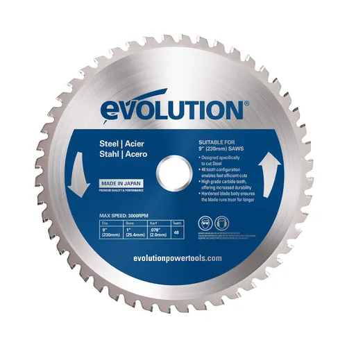 Vista 10 de Evolution Power Tools 5-3/8BLADEST Hoja de sierra de corte de acero, 5-3/8 pulgadas x 30 dientes