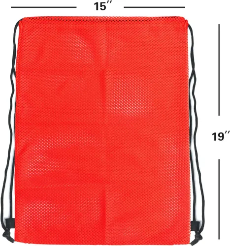 Vista 63 de GSE Games & Sports Expert Bolsa de malla con cordón para béisbol, pelotas de pickleball, pelotas de golf, gimnasio, equipo de natación, lavandería