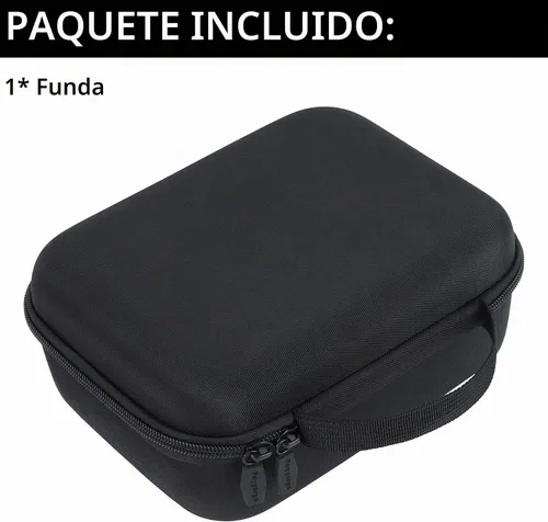 Vista 6 de Funda de almacenamiento compatible con accesorios DJI Mini 4K Dron, con protectores de hélice y cubierta de palanca de control (negro)