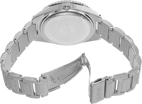 Vista 4 de August Steiner AS8122 - Reloj de pulsera con 12 marcadores de hora auténticos de diamantes y números arábigos