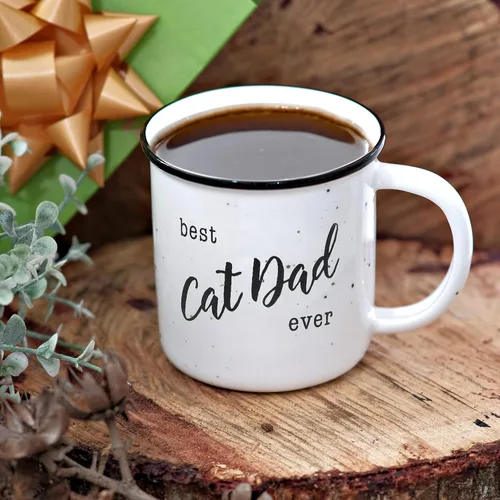 Vista 8 de MAINEVENT Taza del Mejor Papá de Gato del Mundo 11 Onzas, Taza de Café de Novedad, Taza de Gato para Papá, Mejor Taza de Papá Felino, Regalo Genial