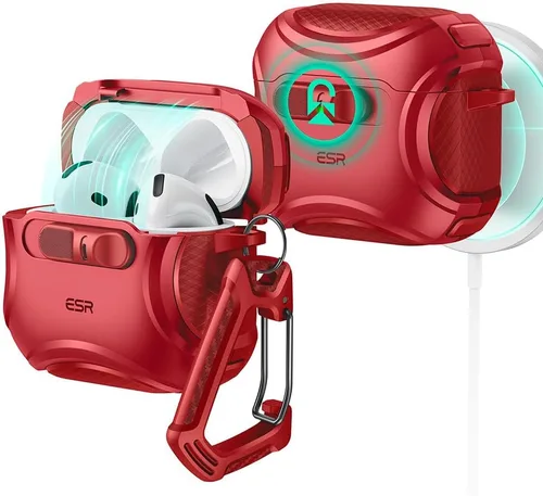 Vista 20 de ESR Funda para AirPods Pro 3 (2025), Compatible con Funda de AirPods Pro de 3ª Generación (Cable USB-C), MagSafe Sin Esfuerzo, Bloqueo a Prueba