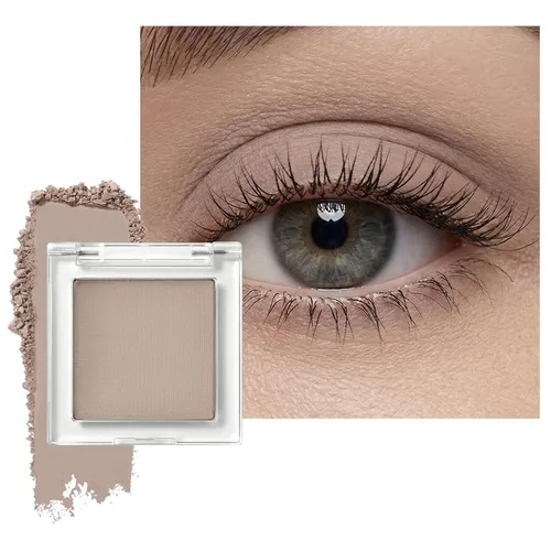 Vista 24 de Sombra de ojos mate individual, Sombra de ojos blanco hueso, Polvo ligero ultrafino, Sombra de ojos con base de imprimación iluminadora, Alto