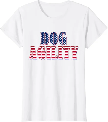 Vista 14 de Dog Agility American Flag - Camiseta de agilidad para perros, Negro