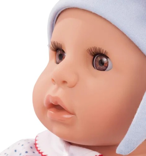 Vista 2 de Gotz Cookie 19" Soft Baby Boy Doll con café Dormir ojos & accesorios para edades de 3 y hasta