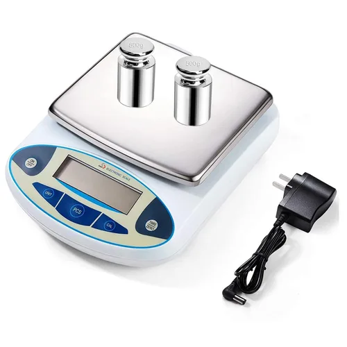Vista 7 de Balanza analítica digital de 176.37 oz x 0.00 oz Báscula electrónica de laboratorio de alta precisión para laboratorio, investigación científica