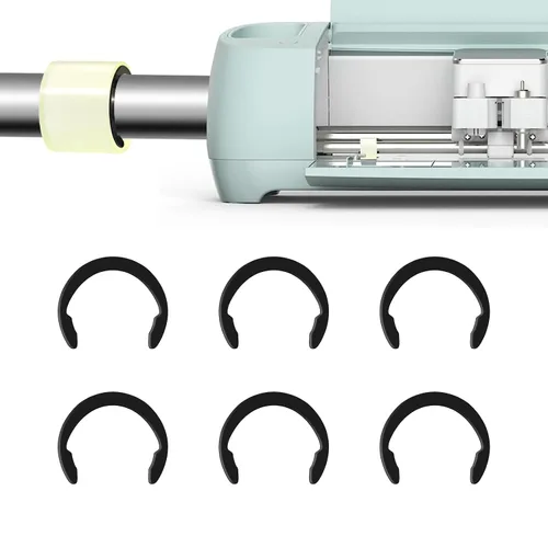 Vista 7 de Resolución de rodillos de goma de 2 piezas y 2 piezas de repuesto compatibles con Cricut Maker/Maker 3