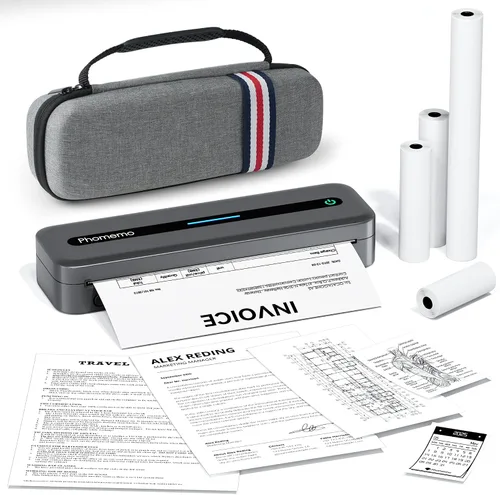 Vista 10 de Phomemo Impresoras Portátiles Inalámbricas para Viajes, M832 Impresora Térmica Bluetooth Sin Tinta Compatible con 8.5'' x 11'' Carta de EE.UU.