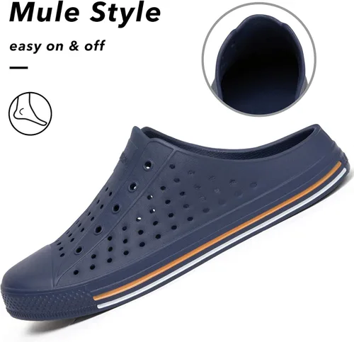 Vista 4 de SAGUARO Zuecos de jardín para hombre y mujer, zapatos casuales unisex de secado rápido, sandalias de verano antideslizantes para playa