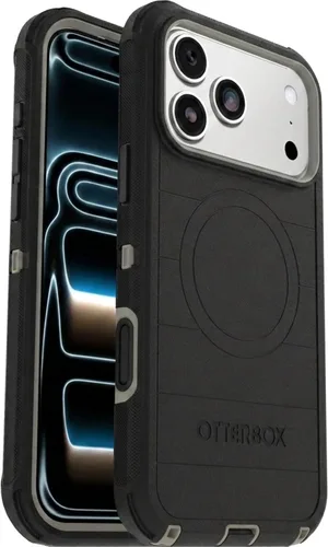 Vista 27 de OtterBox Funda para iPhone 17 Defender Pro Series - Negro - Funda para iPhone resistente, resistente y duradera, se ajusta a MagSafe