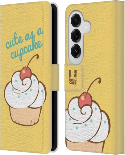 Vista 128 de Head Case Designs Assortment Cupcakes Happiness Leather Wallet Case Compatible with Samsung Galaxy A07 4G Surtido