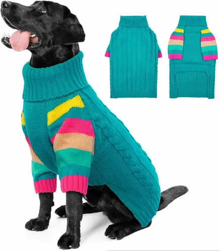 Vista 19 de Suéter XS para perro, suéter de cuello alto con manga para Yorkie Azul